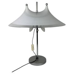 Large Dutch design space age adjustable table or desk lamp by Harco Loor, 1970s