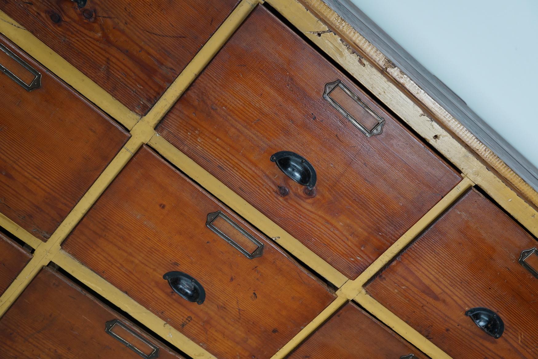 Large Dutch Industrial Pine Apothecary / Workshop Cabinet, circa 1930s For Sale 7