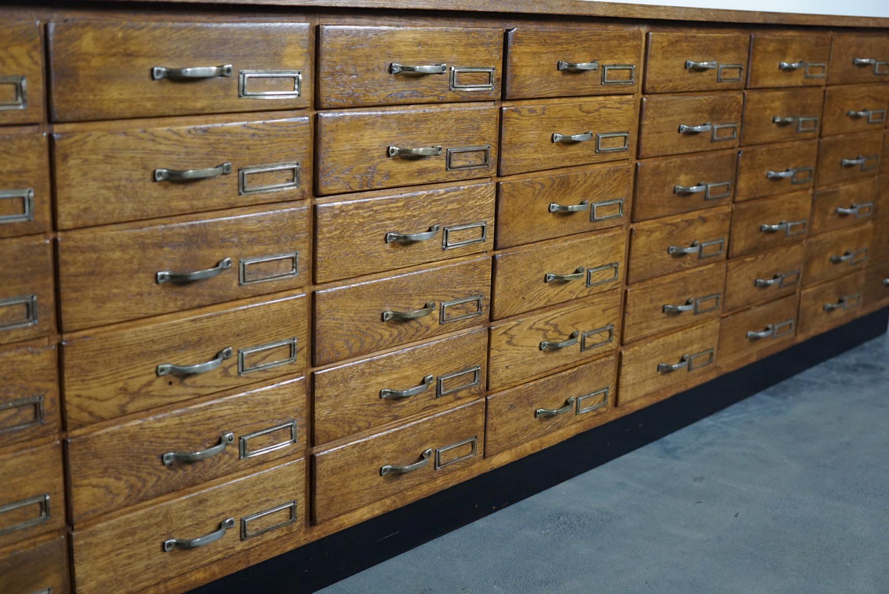 Large Dutch Oak Apothecary Cabinet, 1940s 10