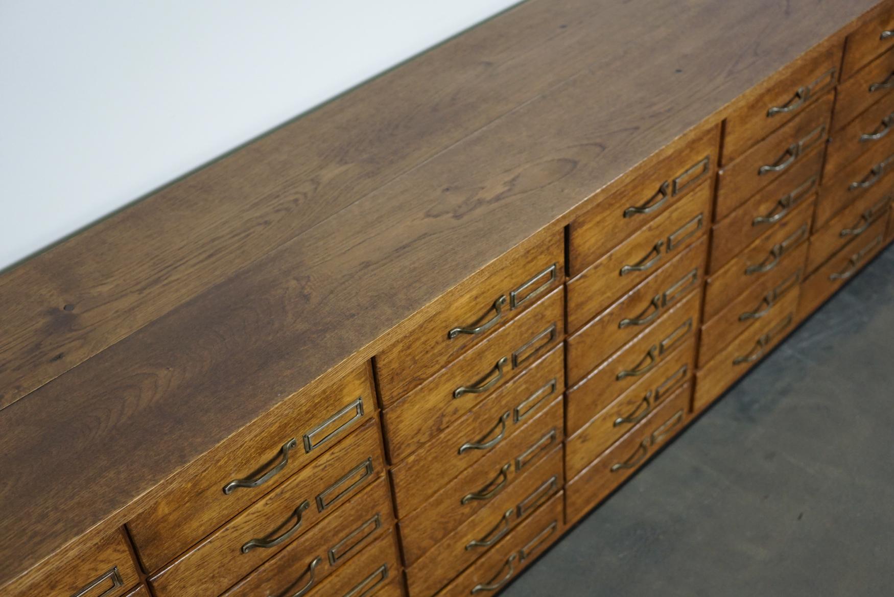 Large Dutch Oak Apothecary Cabinet, 1940s 11