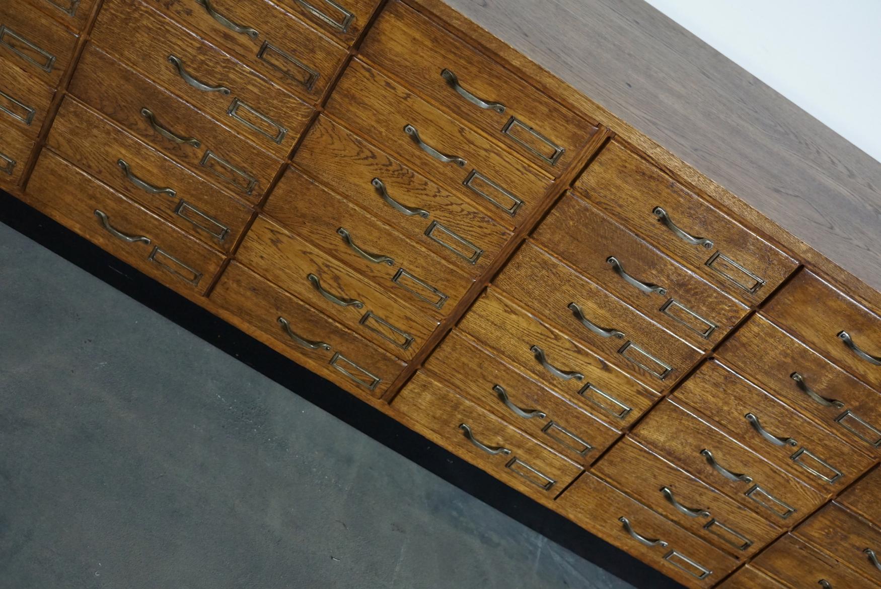 Large Dutch Oak Apothecary Cabinet, 1940s 3