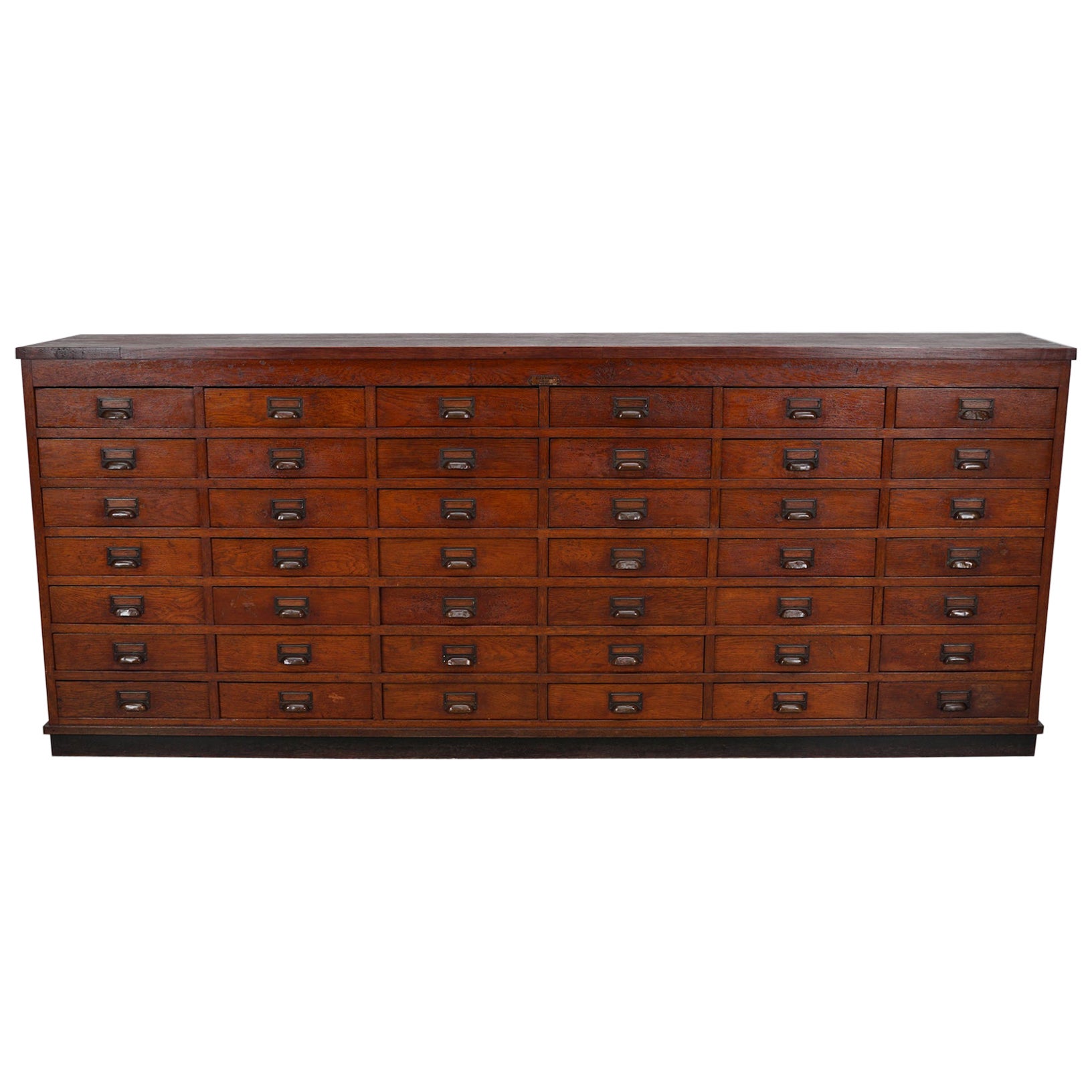 Großer holländischer Eichen-Apotheken-/Ablage-Schrank oder Sideboard, 1930er Jahre