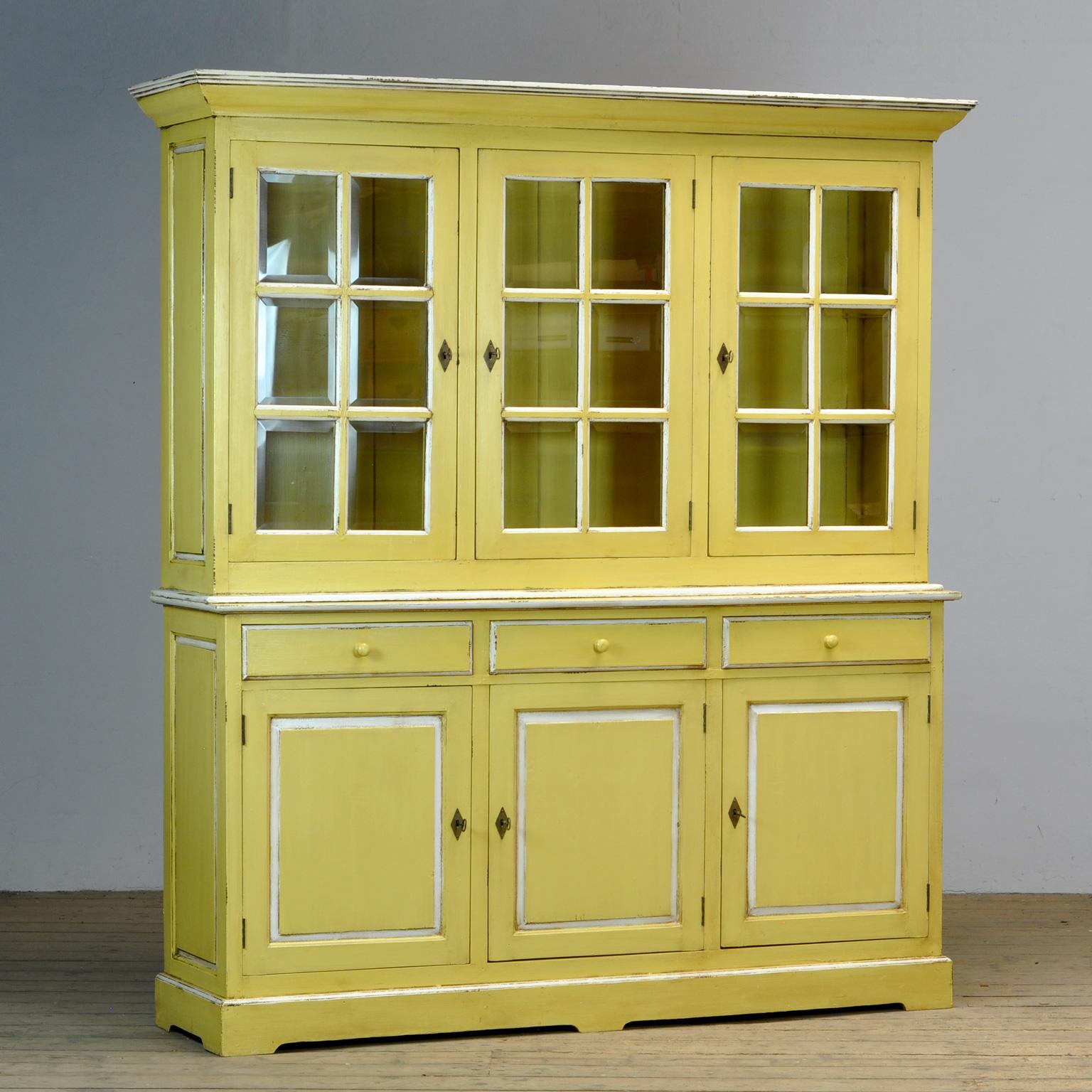 Rustic Large Dutch Pine Cupboard, 1940s For Sale
