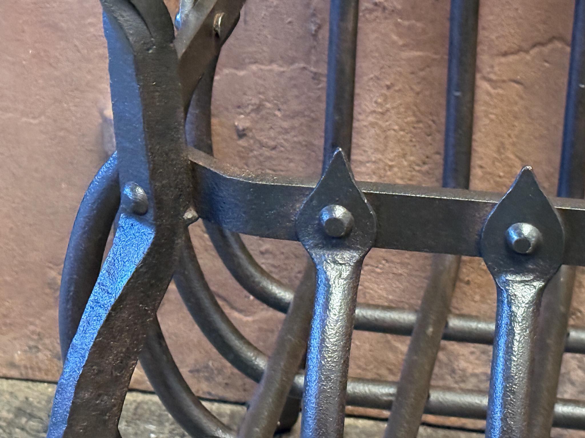 Grande grille de cheminée hollandaise victorienne, 19e siècle en vente 4