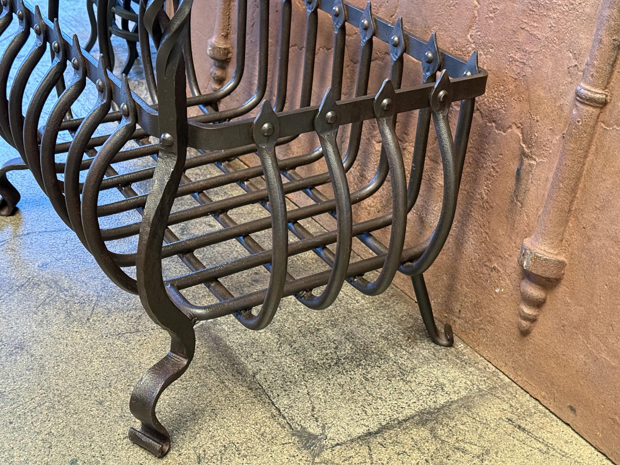 Grande grille de cheminée hollandaise victorienne, 19e siècle en vente 11