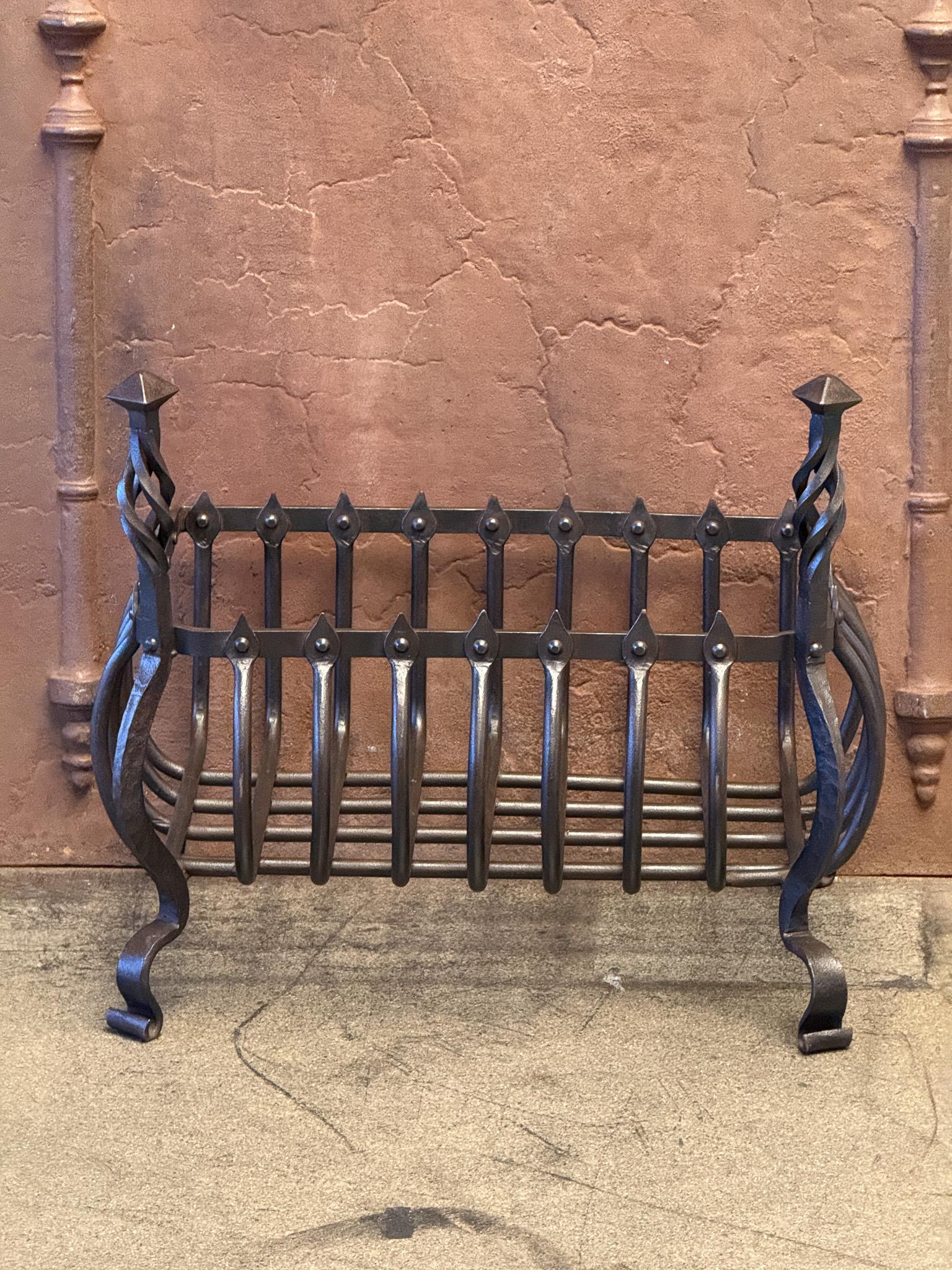 Néerlandais Grande grille de cheminée hollandaise victorienne, 19e siècle en vente