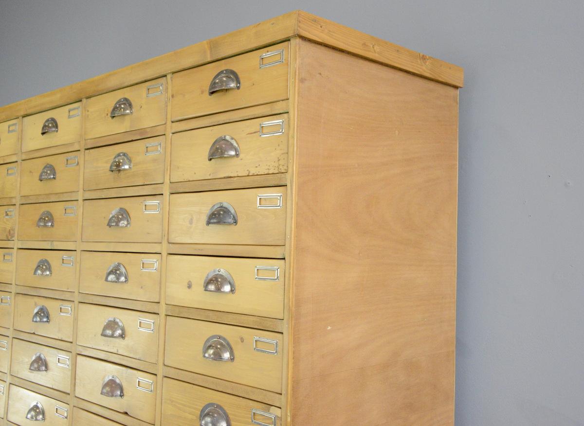 Pine Large Dutch Workshop Drawer Cabinet, circa 1950s