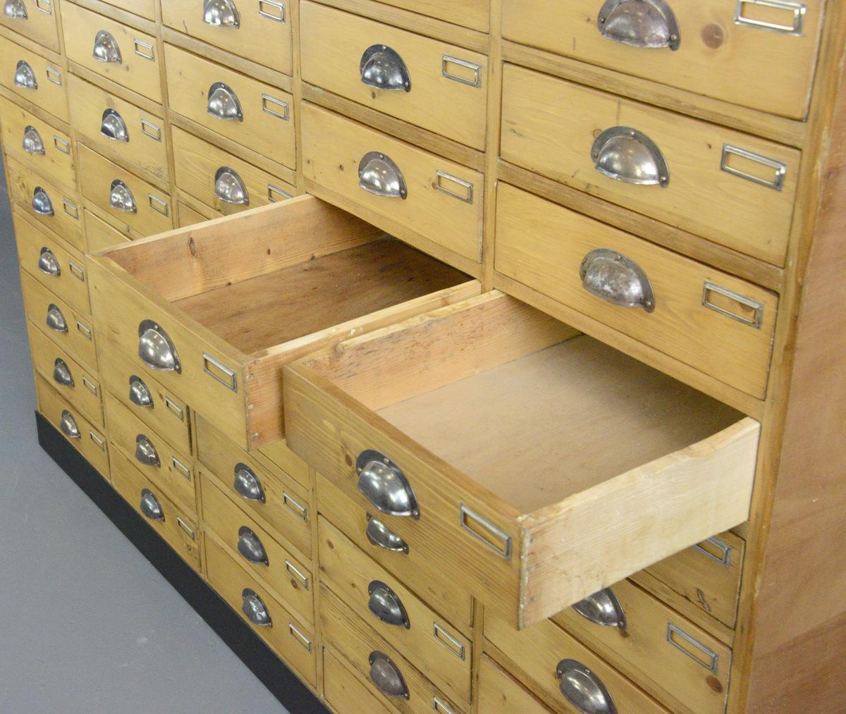 Large Dutch Workshop Drawer Cabinet, circa 1950s 1