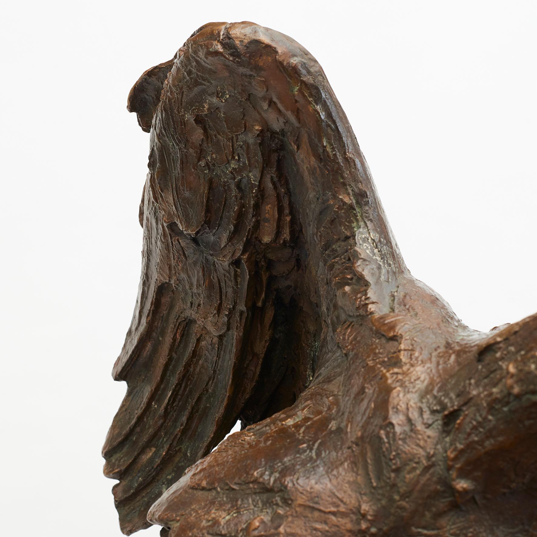 Large Eagle Bronze Sculpture by Mogens Bøggild For Sale 1