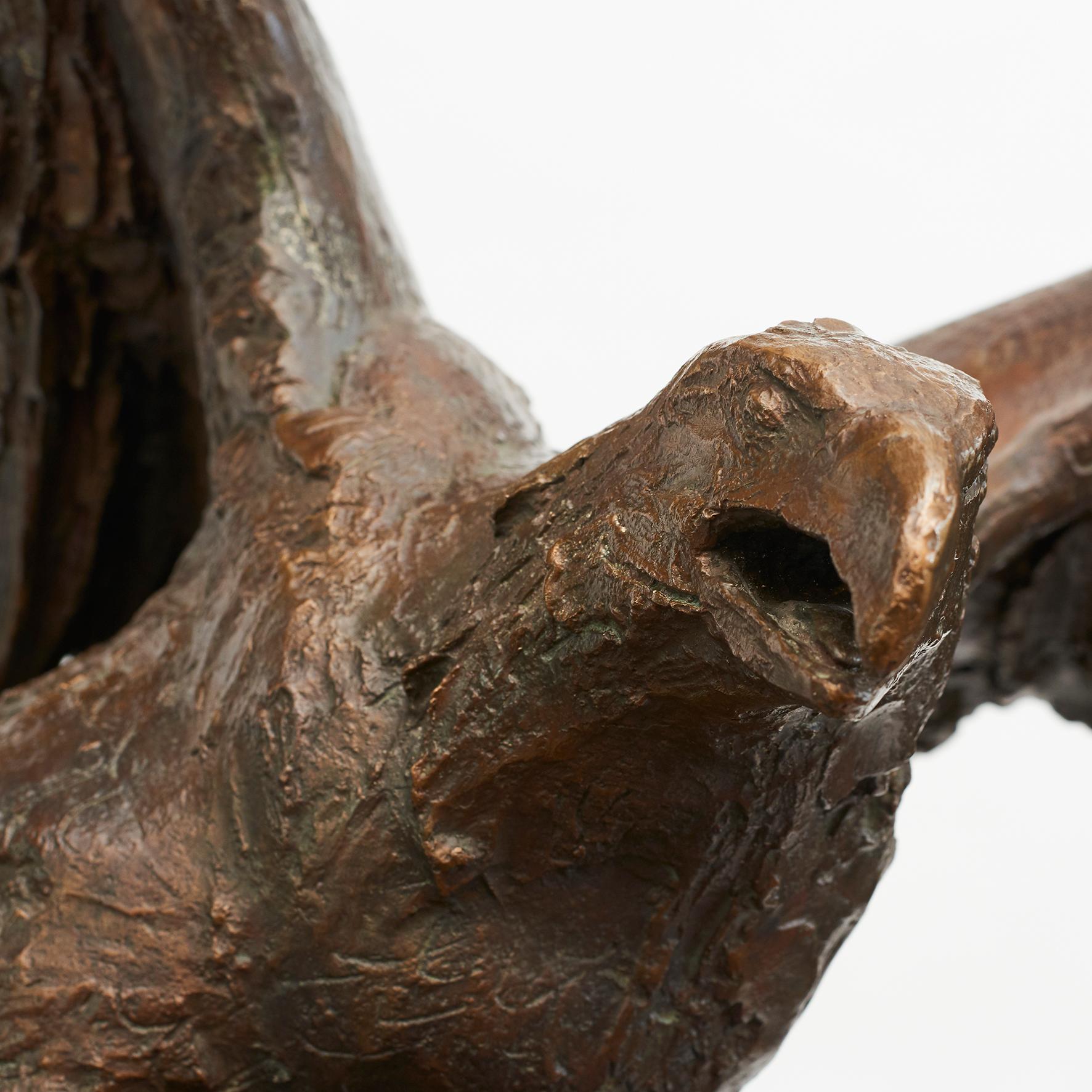 20th Century Large Eagle Bronze Sculpture by Mogens Bøggild For Sale