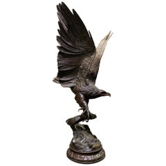 Large Eagle Bronze Sculpture