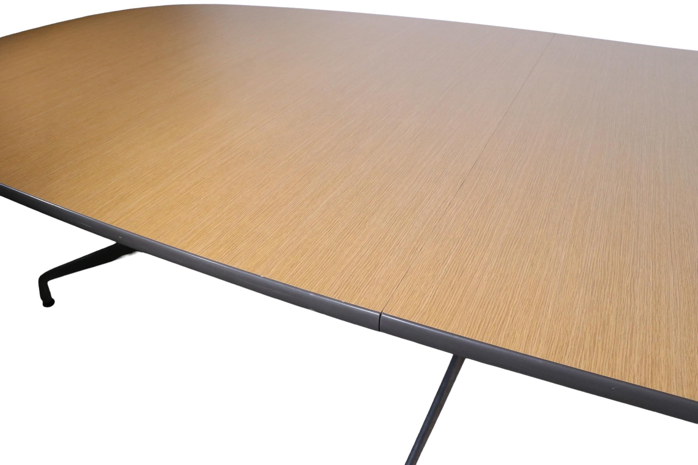 Large Eames Conference Dining Table with Segmented Aluminum Base 3