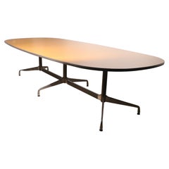 Large Eames Conference Dining Table with Segmented Aluminum Base