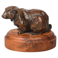 Large Eared Rabbit Bronze Sculpture by Joffa Kerr