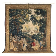 Grande tapisserie flamande du début du 18ème siècle