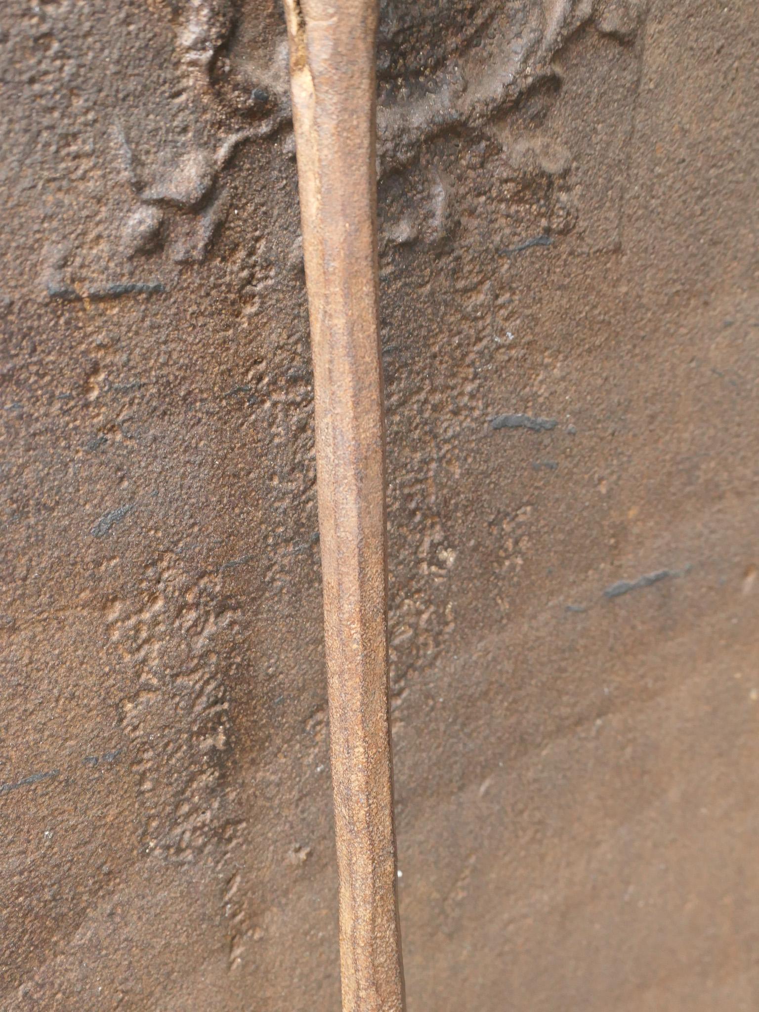 Louis XIV Large Early 18th Century French Fireplace Shovel or Fire Shovel For Sale
