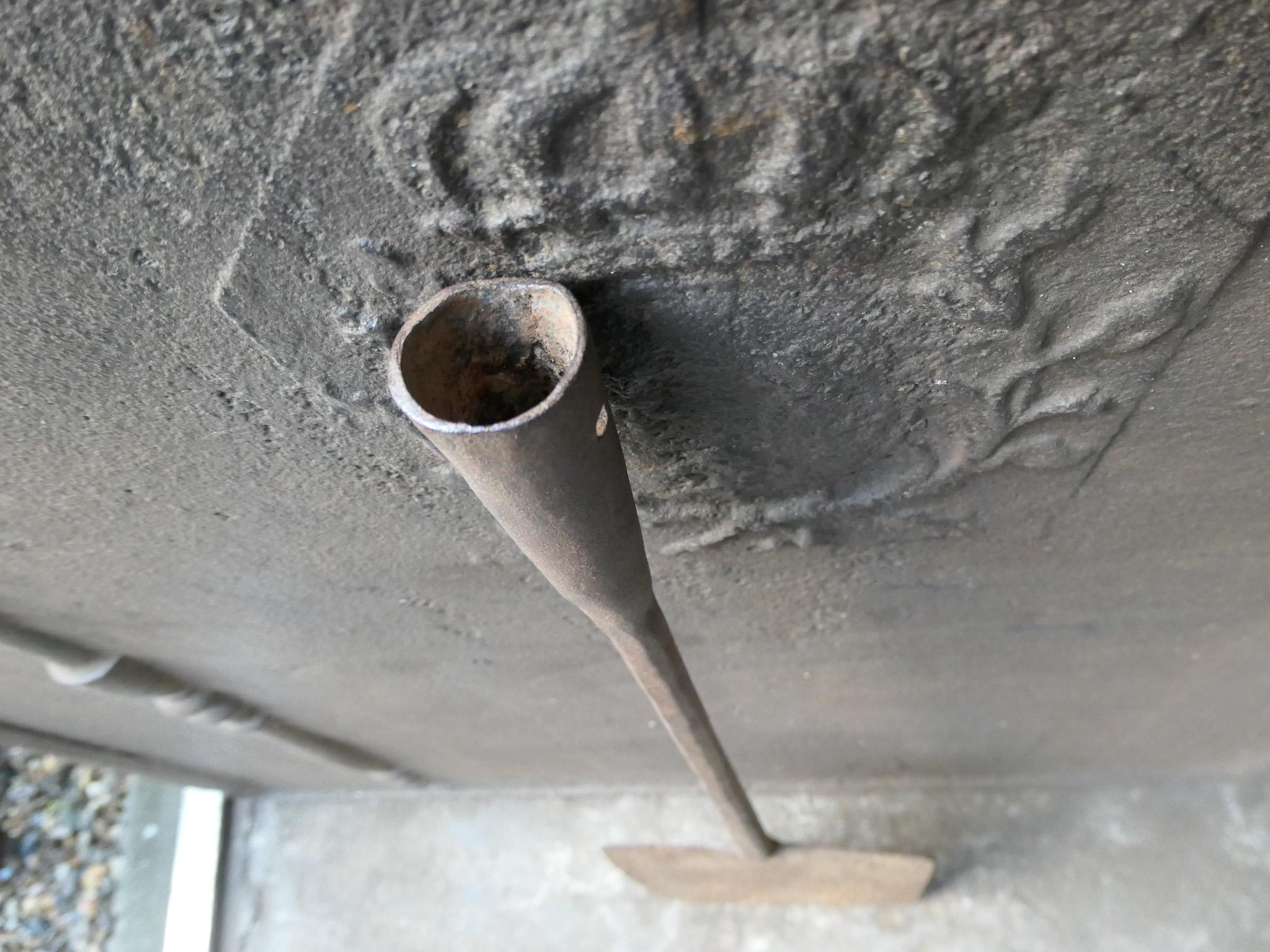Wrought Iron Large Early 18th Century French Fireplace Shovel or Fire Shovel For Sale