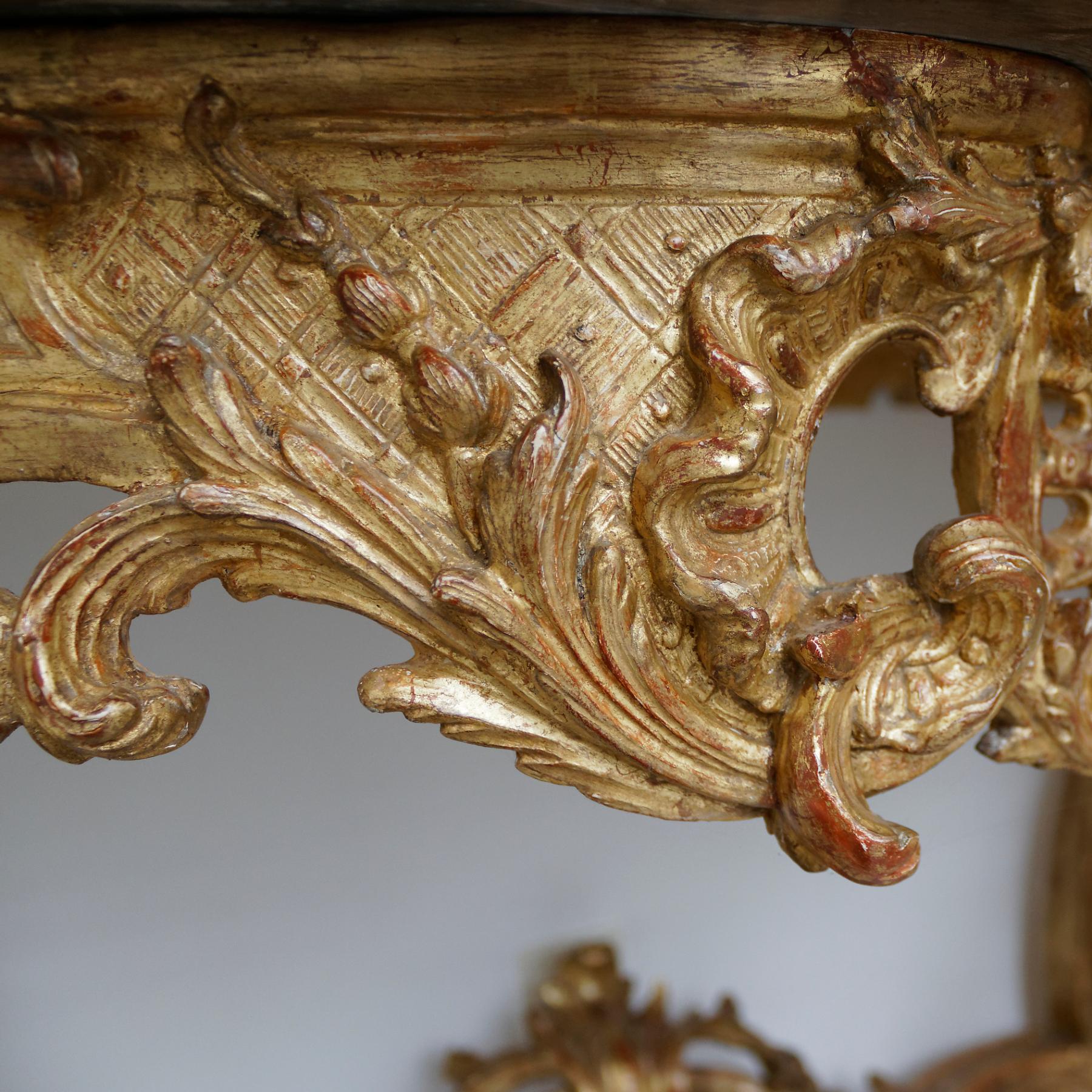Large Early 18th Century Regence Console Table In Good Condition In Worpswede / Bremen, DE