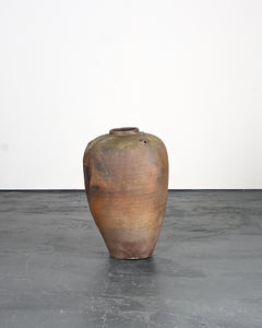 Large Early 19th C, Japanese Terracotta Vessel