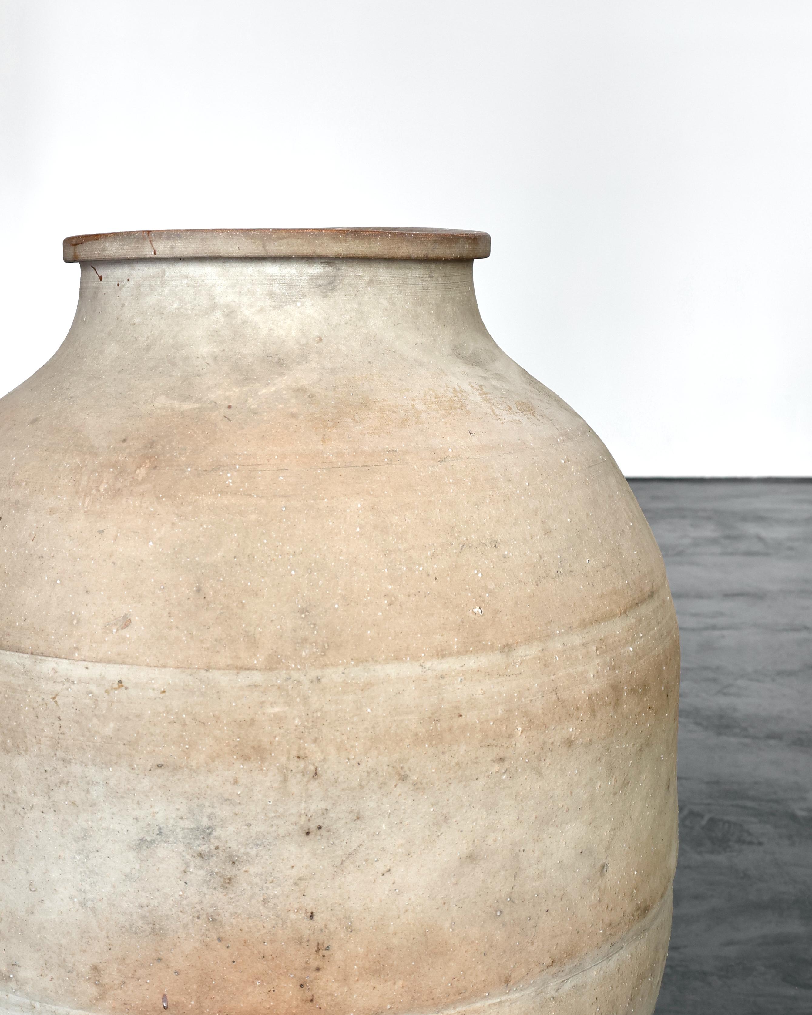 Large Early 19th C. Japanese Terracotta Vessel For Sale 2