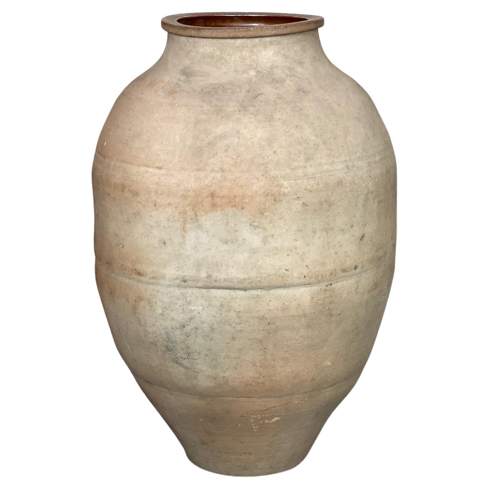 Large Early 19th C. Japanese Terracotta Vessel