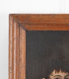 Large Early 19th Century American Folk Portrait