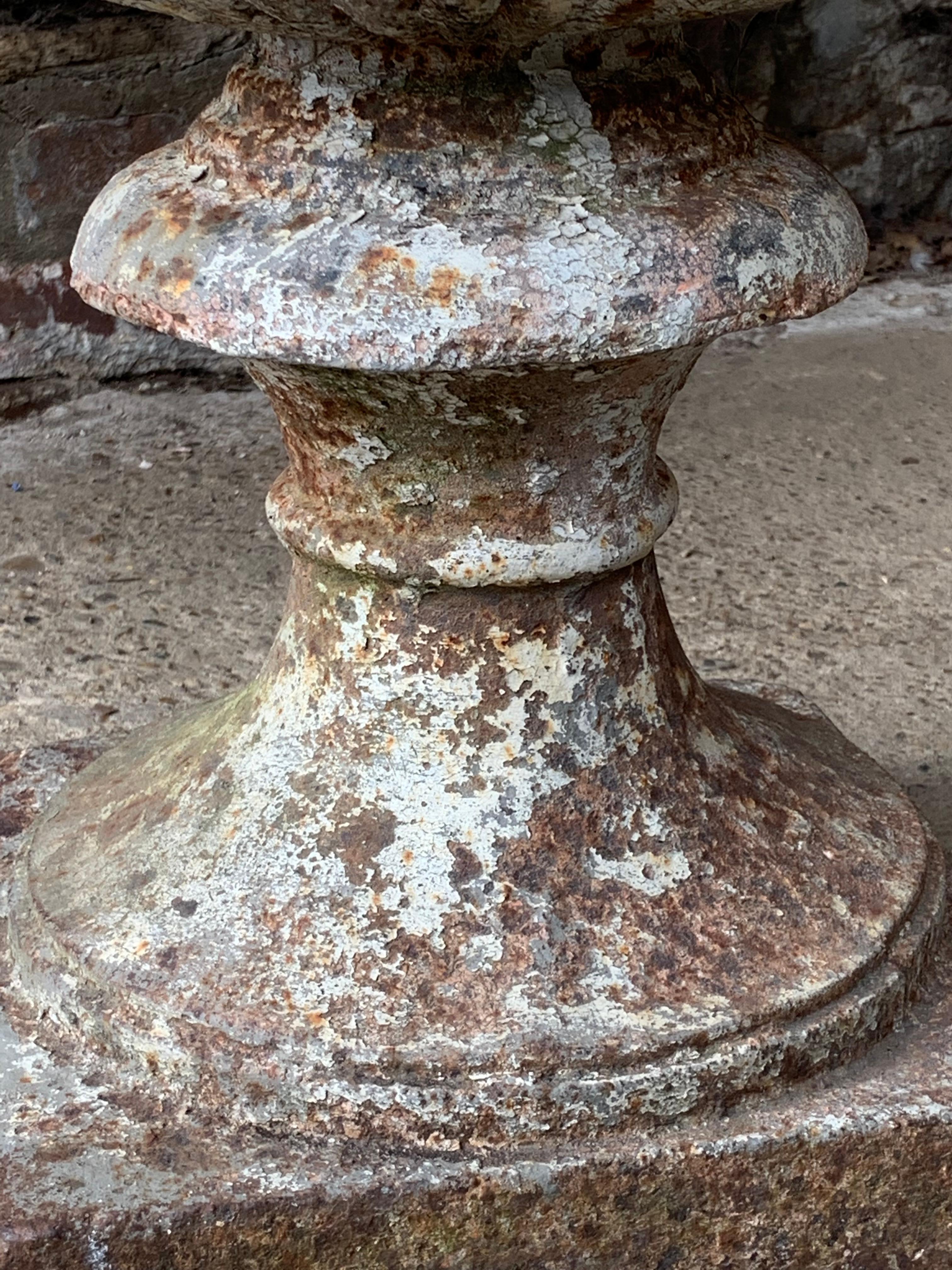 Large Early 19th Century Cast Iron Urn For Sale 7