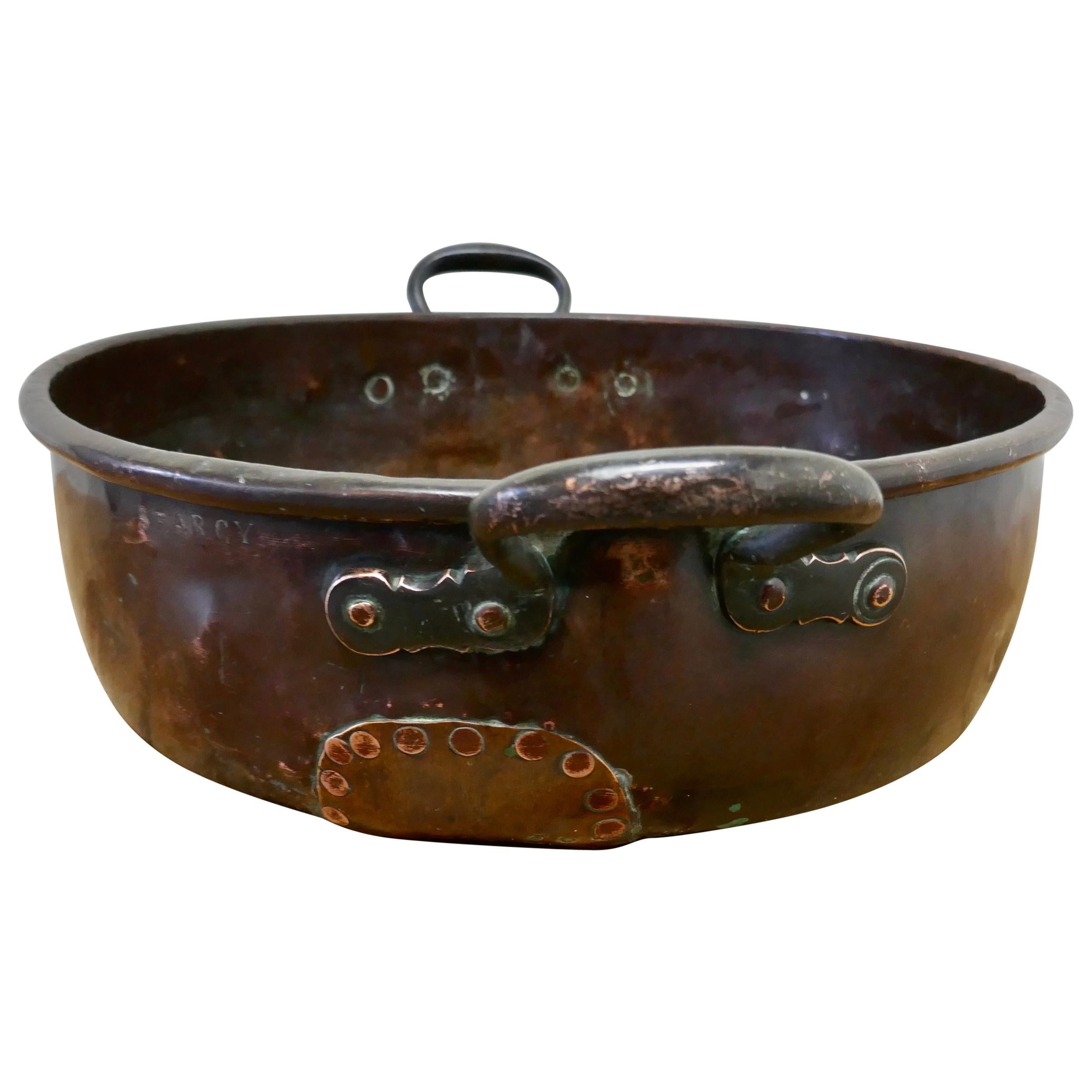 Large Early 19th Century Copper Pan by Searcy
