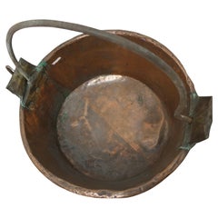 Antique Large Early 19th Century Copper Pan This Is a Lovely Looking Copper Bucket