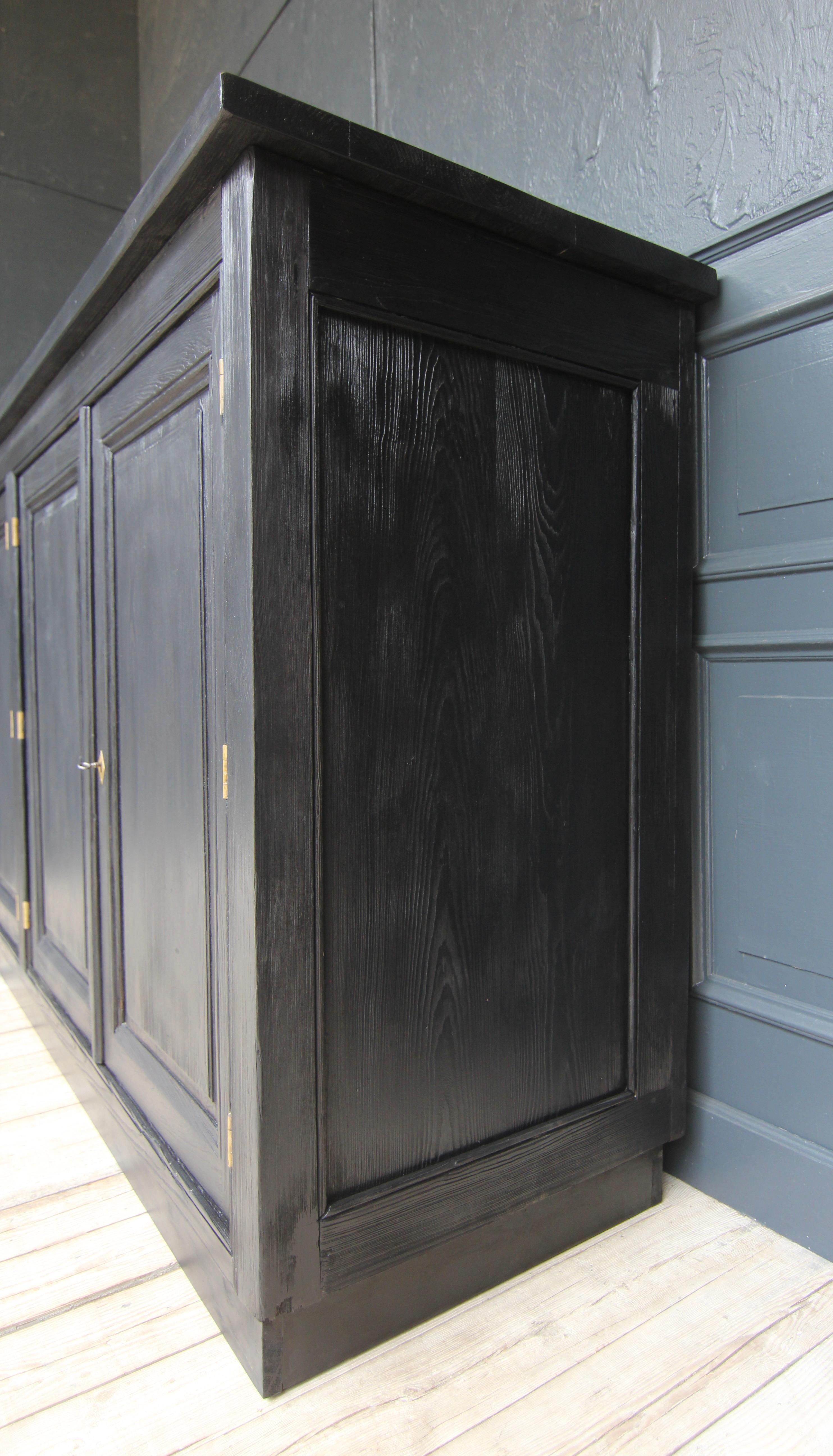 Large Early 19th Century Ebonized Sideboard For Sale 5