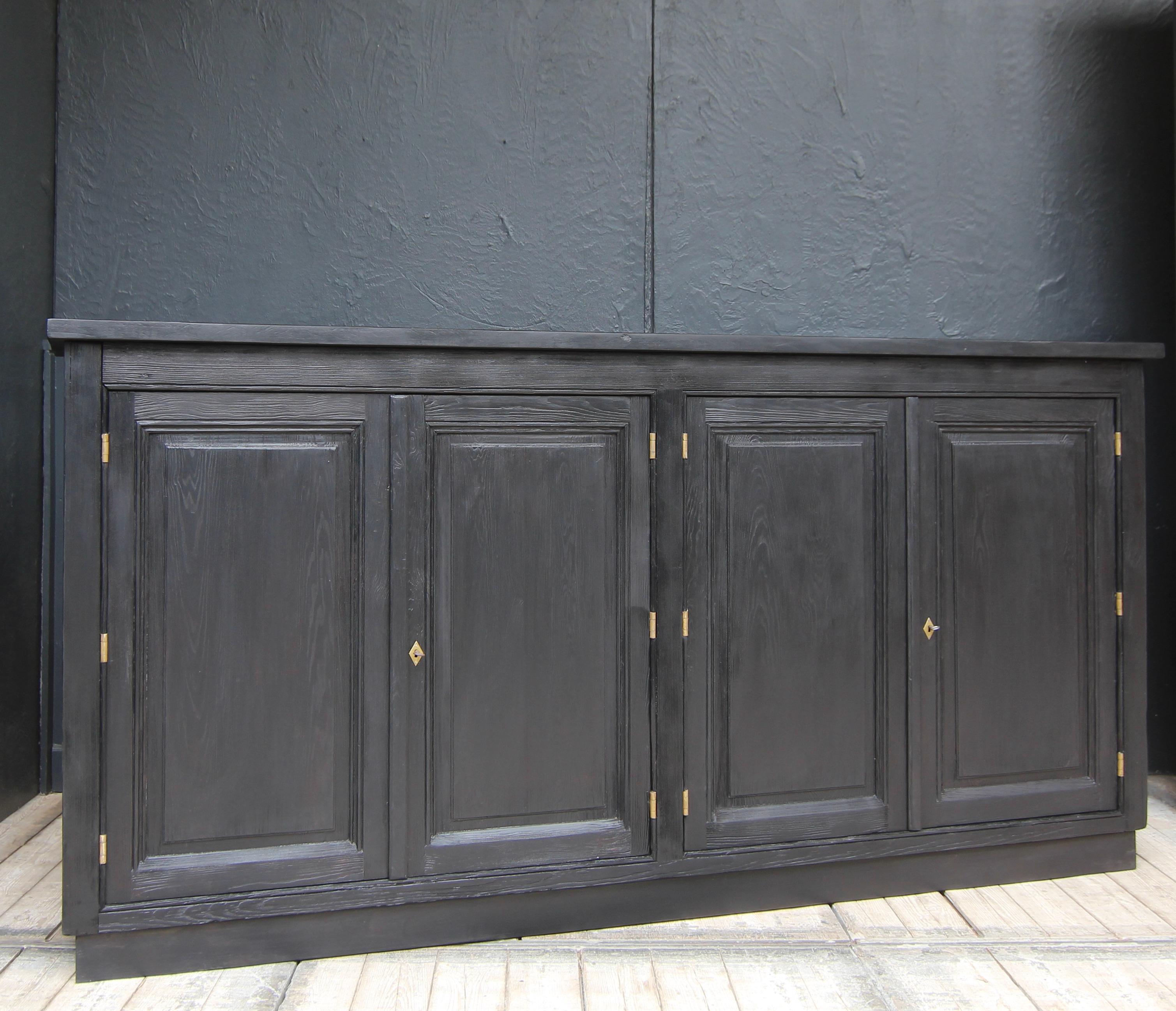 Large Early 19th Century Ebonized Sideboard For Sale 10