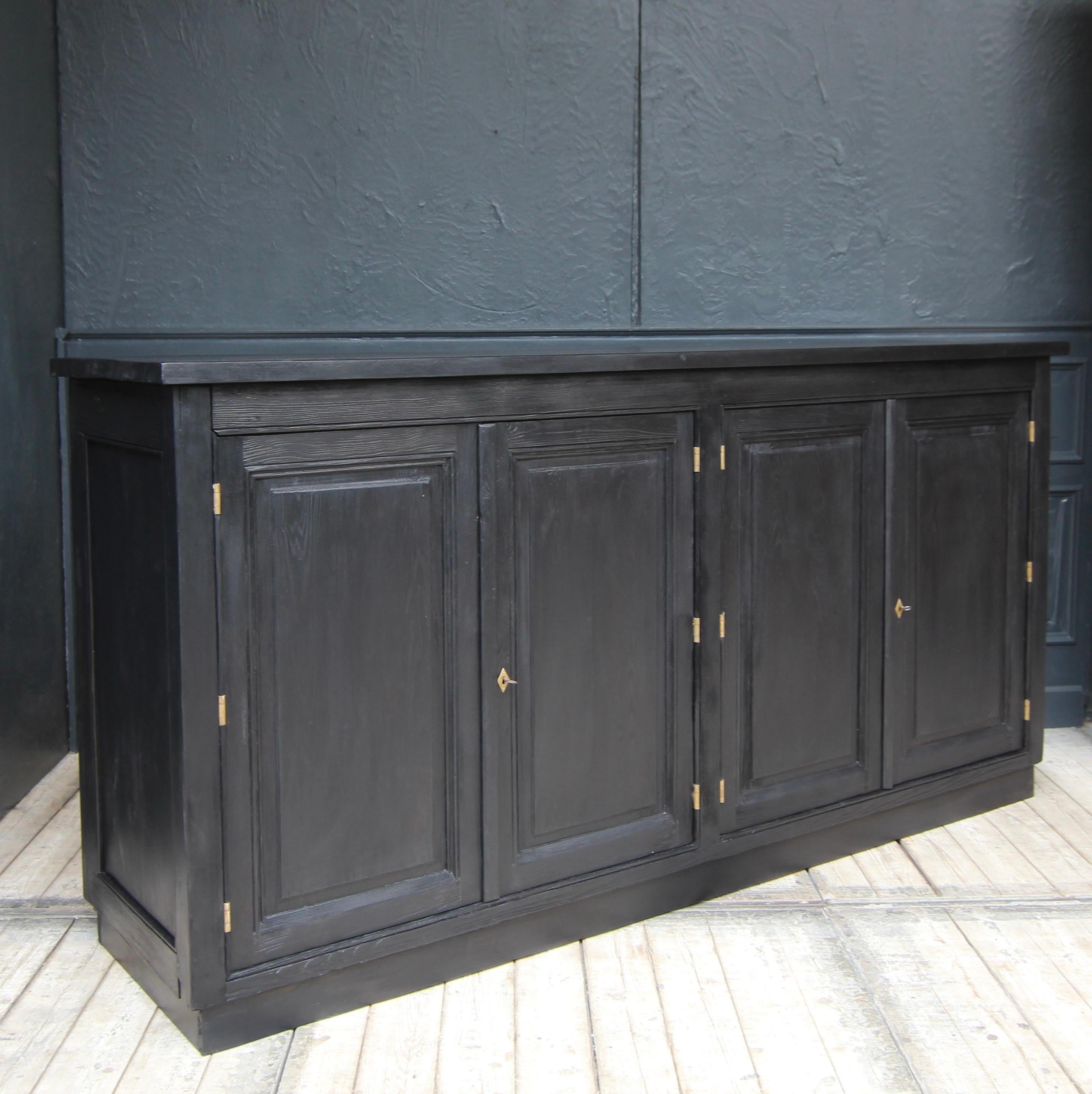 Large Early 19th Century Ebonized Sideboard For Sale 11
