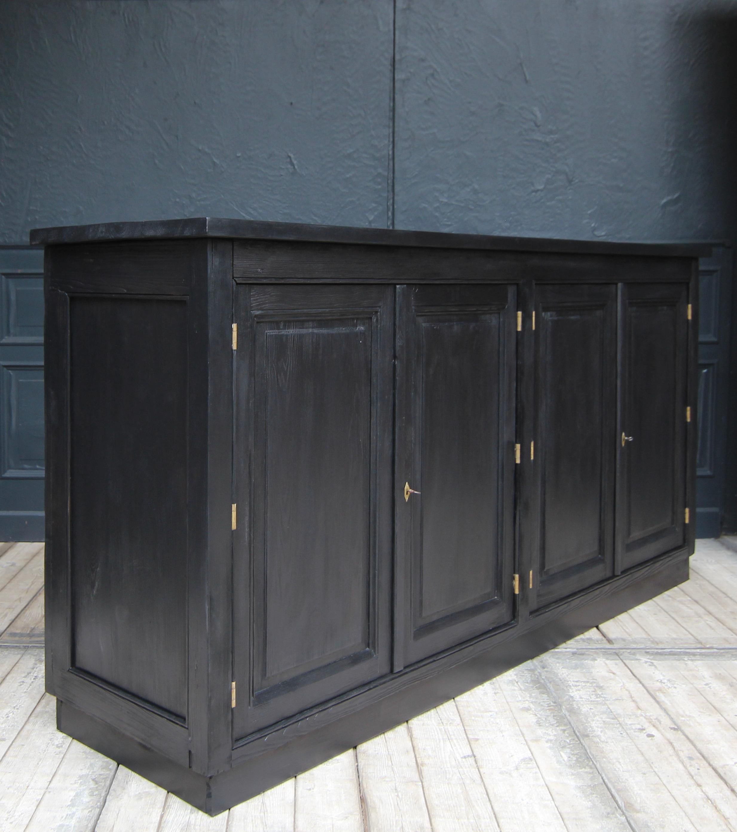 Large Early 19th Century Ebonized Sideboard For Sale 12