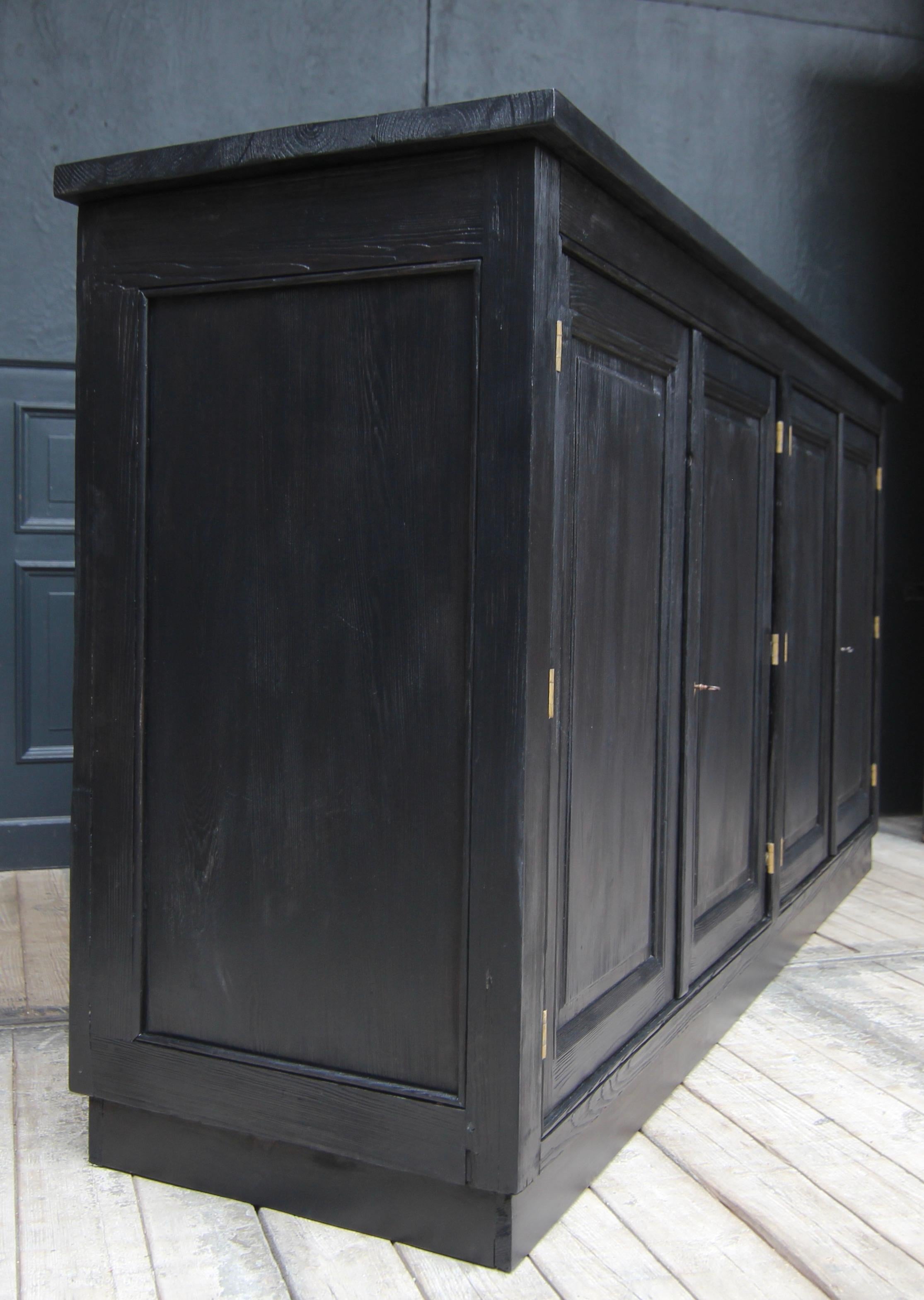 Large Early 19th Century Ebonized Sideboard For Sale 13