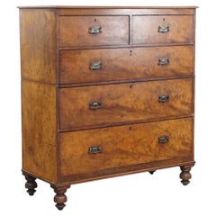 Large early 19th century English antique chest of drawers