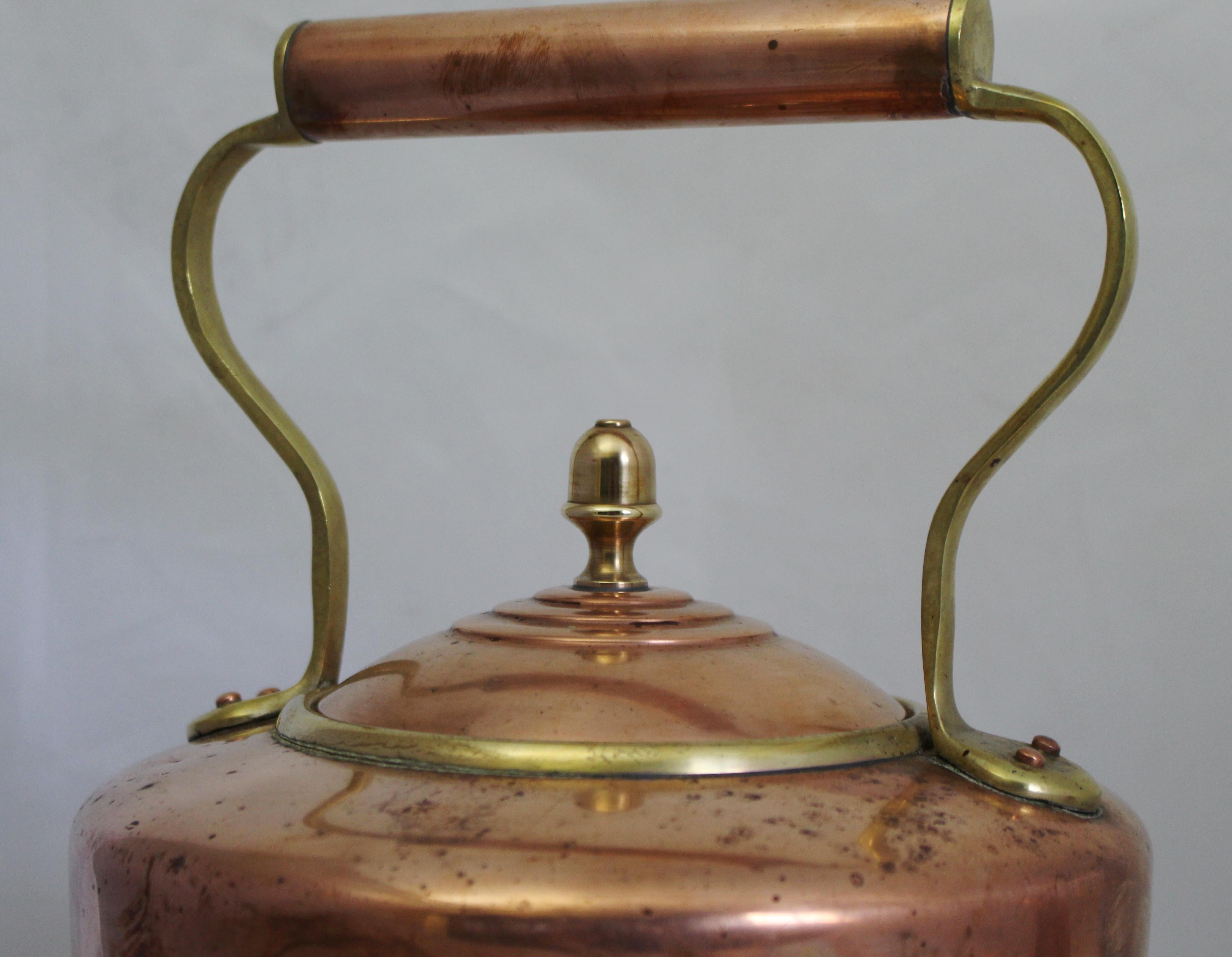 large copper kettle