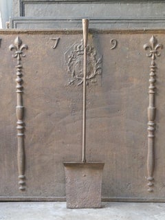 Large Early 19th Century French Fireplace Shovel or Fire Shovel