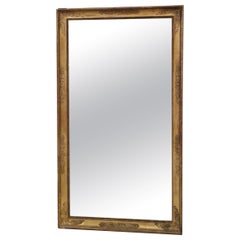 Large Early 19th Century French Mirror Regency Period Gilded