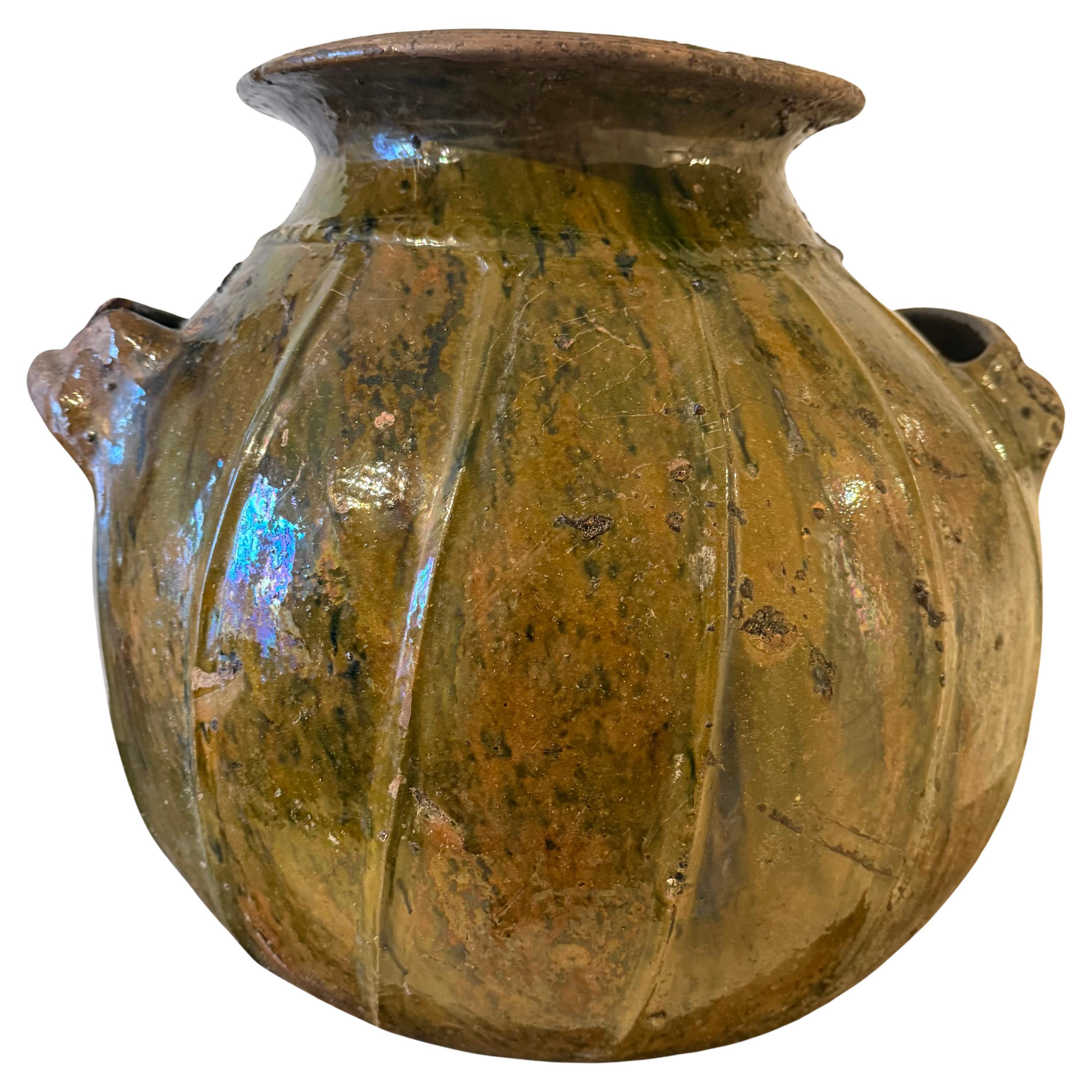 Aceitera grande de nogal francés de principios del siglo XIX