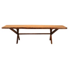Large Early 19th Century George III Oak Tavern Table