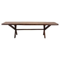 Large table de taverne en Oak du début du 19e siècle de George III
