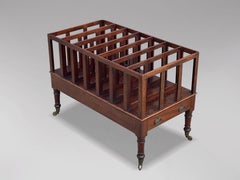 Large Early 19th Century George III Period Mahogany Canterbury