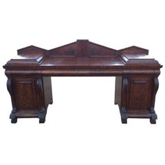 Large Early 19th Century George IV Period Antique Mahogany Sideboard