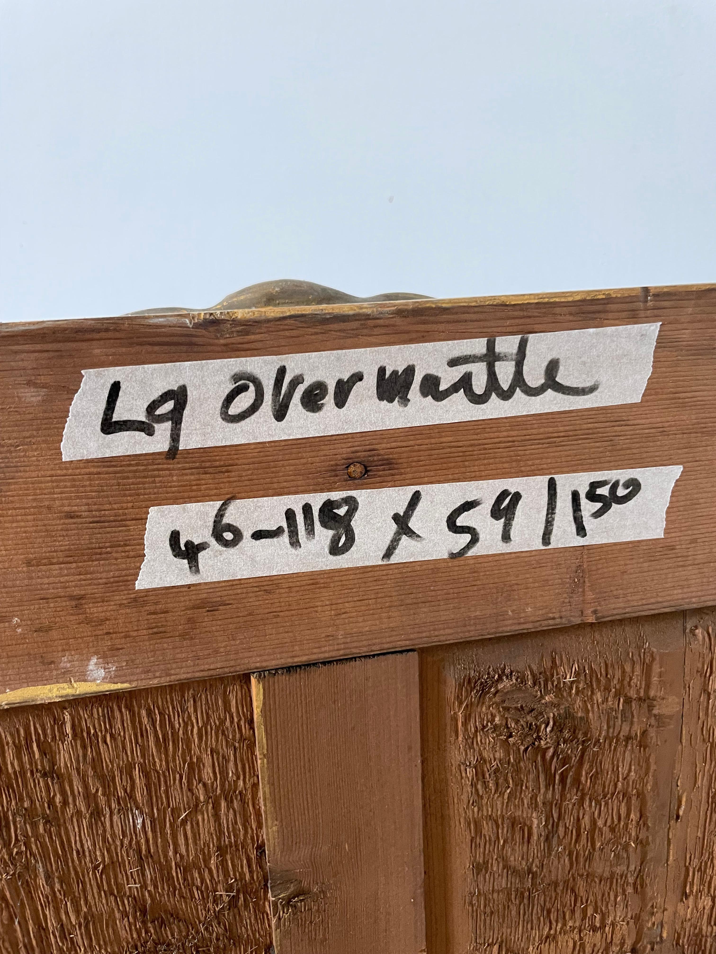 Großer vergoldeter Mantel aus dem frühen 19. im Angebot 5