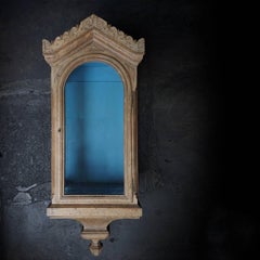 Large Early 19th Century Hanging Wall Display Cabinet Vitrine