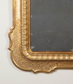 Large Early 19th Century Italian Louis Philippe Period Gilt Mirror