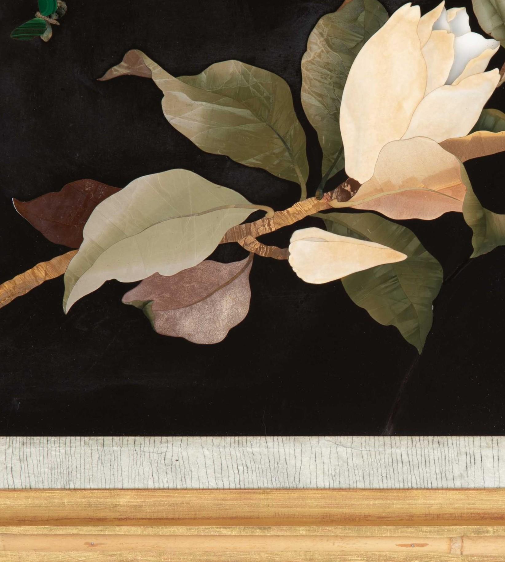 Grande plaque italienne en Pietra Dura du début du 19e siècle Bon état - En vente à Shipston-On-Stour, GB