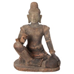 Large early 19th Century Khmer Terracotta Figure