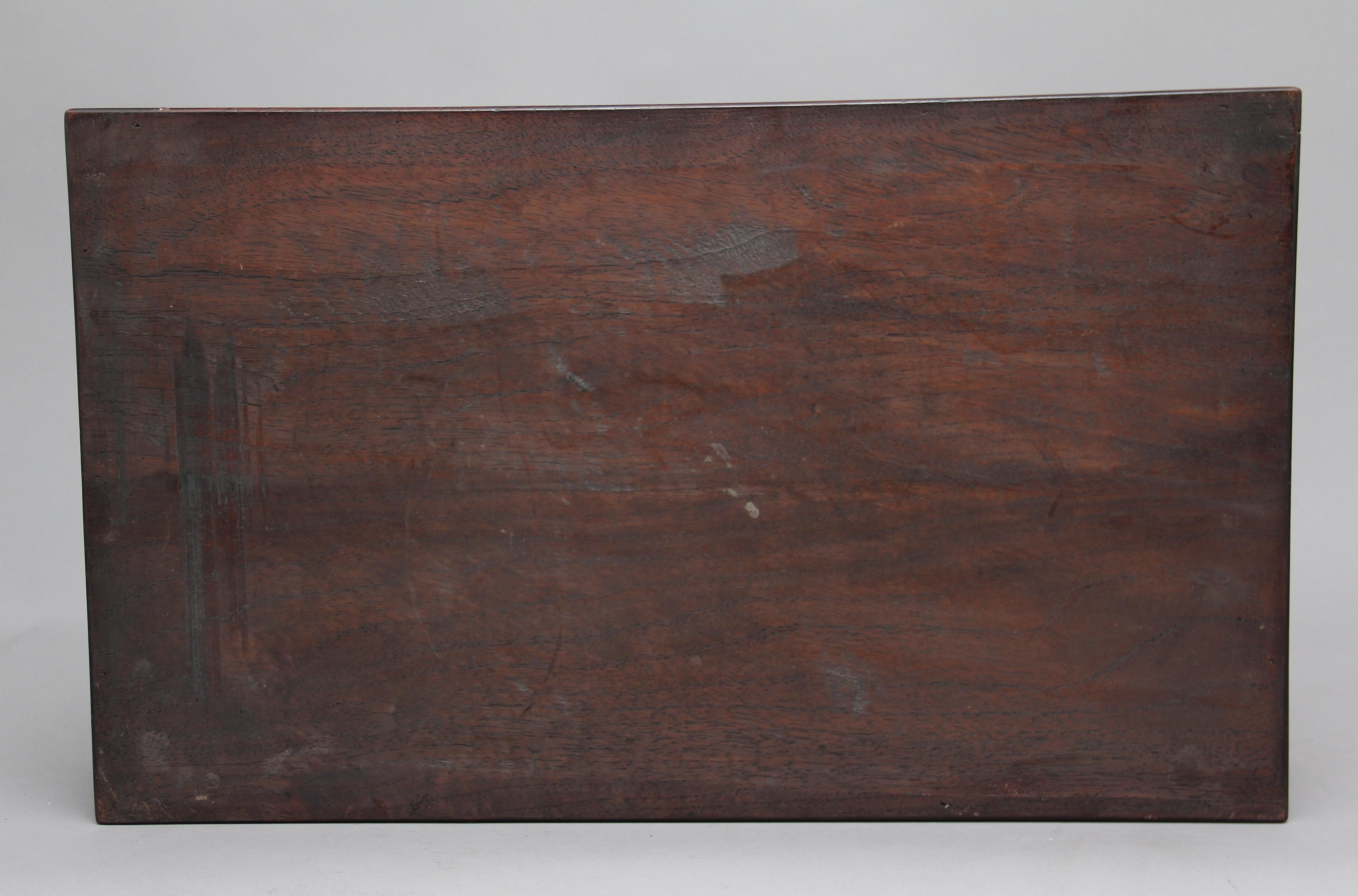 Large Early 19th Century Mahogany Tray In Good Condition In Martlesham, GB