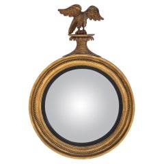 Large Early 19th Century Regency Convex Mirror Large Early 19th Century Regency Convex Mirror